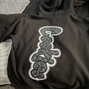 Black Hoodie with Graphic Design